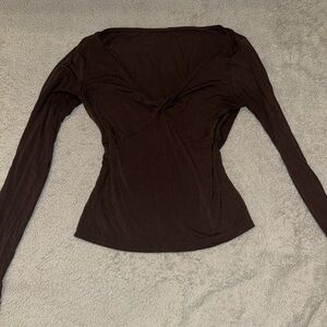 lululemon athletica Chocolate Long Sleeve Top